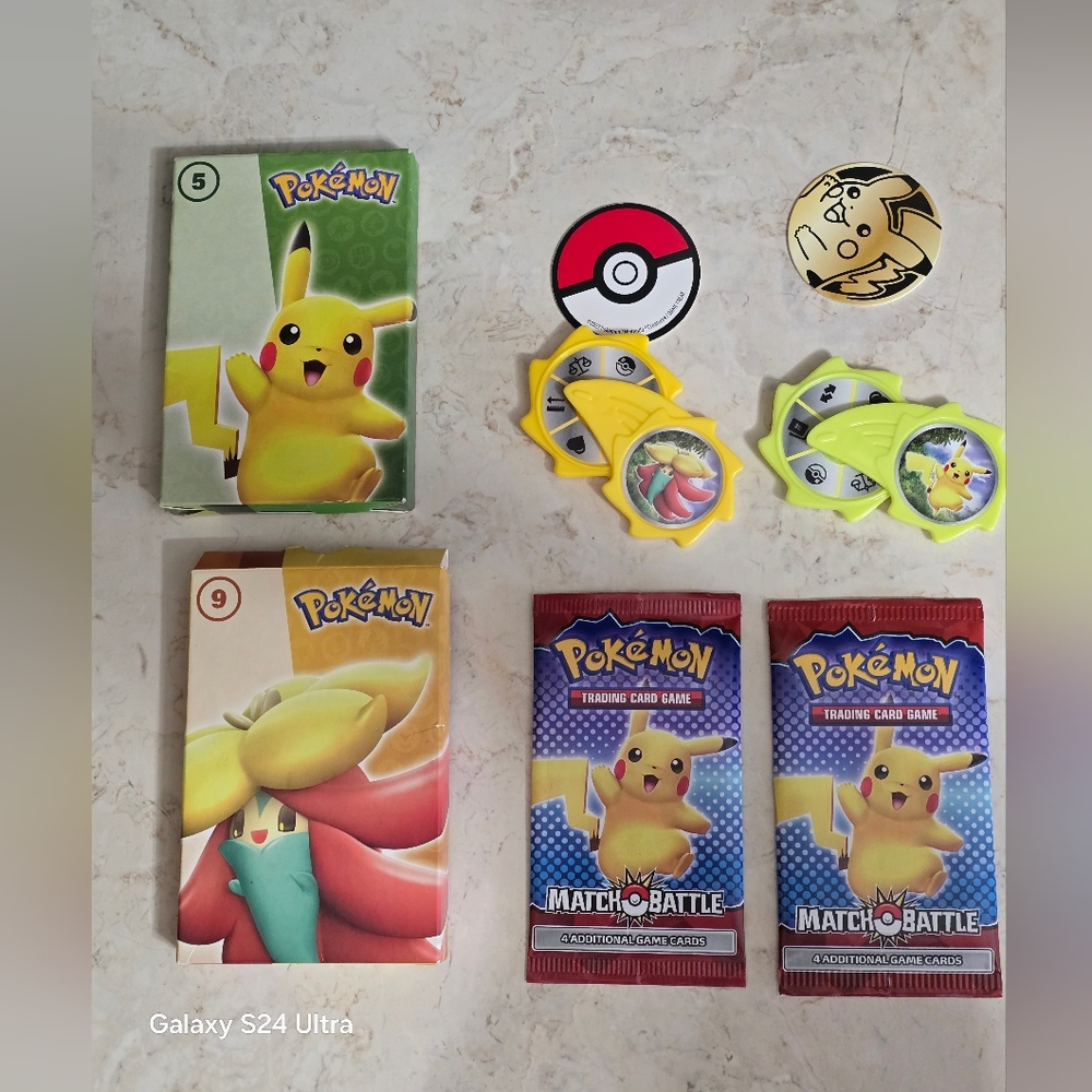 2022 McDonalds Pokemon Match Battle  2 sealed boosters Happy Meal